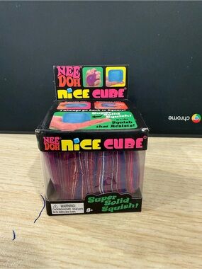 Nice Cube Pink & Blue Striped Super Solid Squish